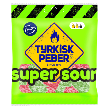 Fazer Tyrkisk Peber Super Sour, 24x 80g